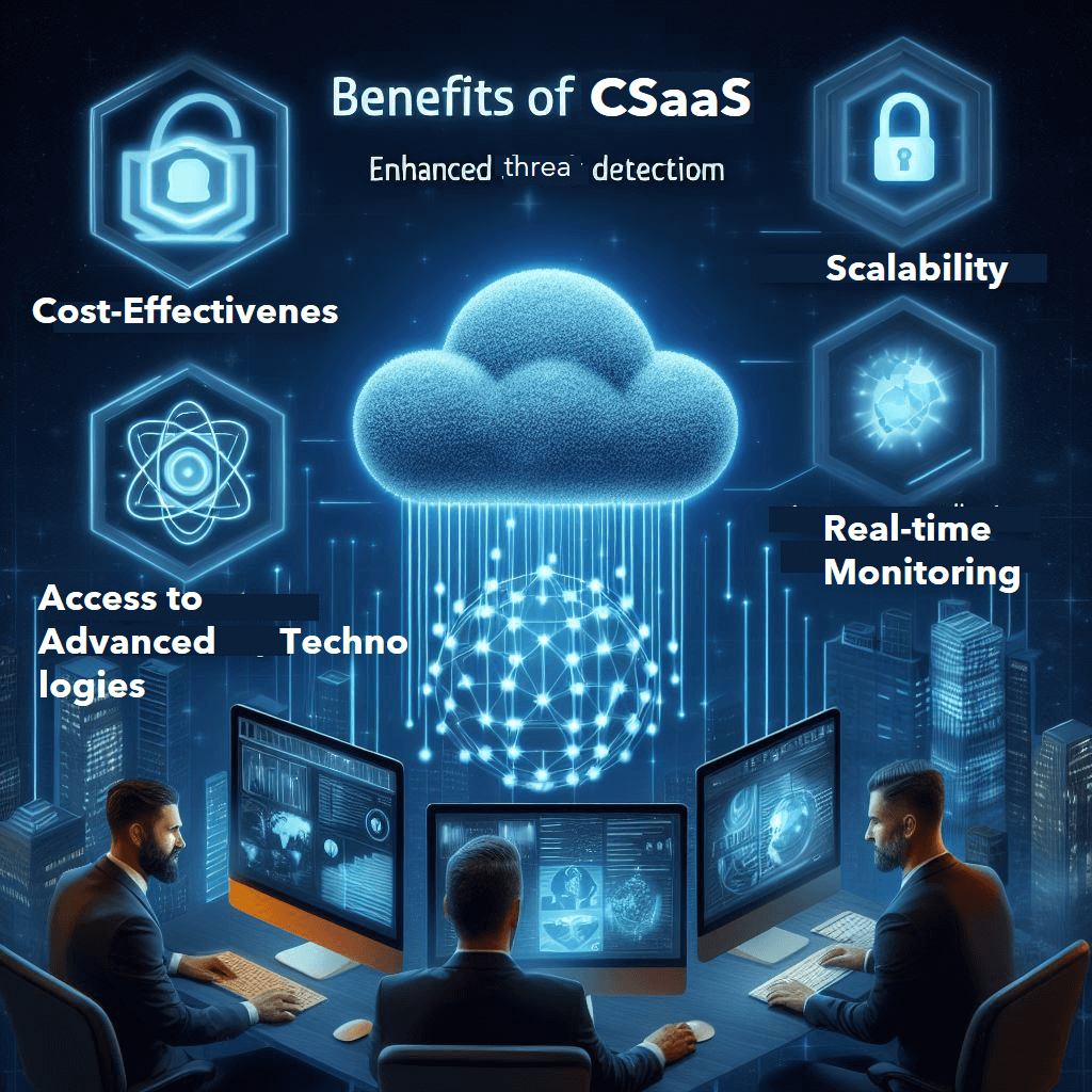 graphics contains benefits of CSaaS solutions